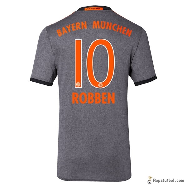 Camiseta Bayern de Múnich Replica Segunda Ropa Robben 2016/17 Gris